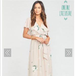 Show Me Your MUMU AUDREY MAXI DRESS ~ BOUQUET TOSS